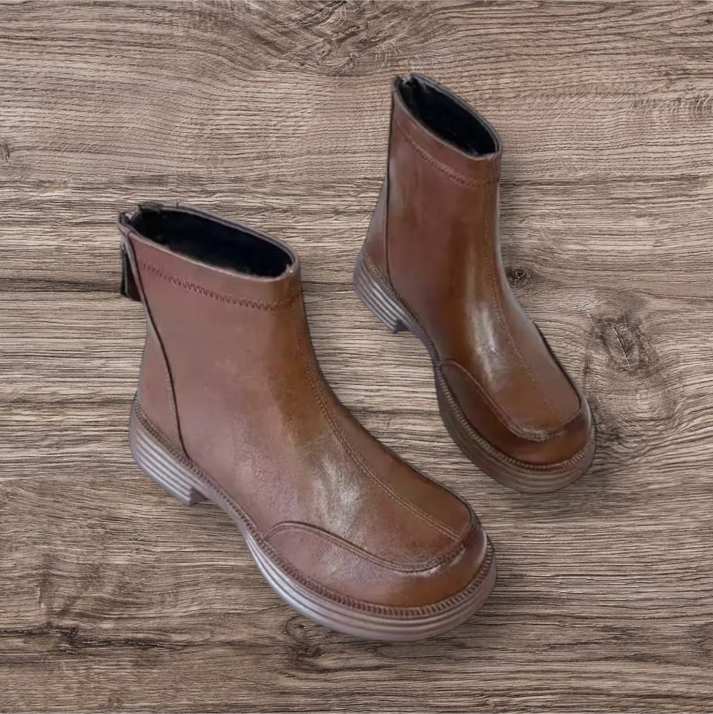 Genuine Leather Ankle Boots