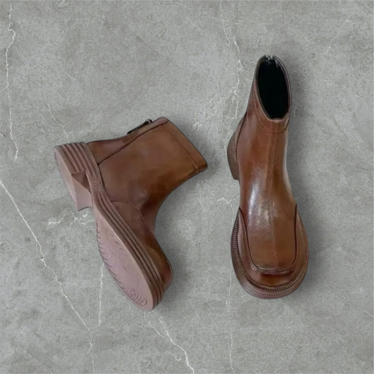 Genuine Leather Ankle Boots by Joyjocey - view 2 of 4