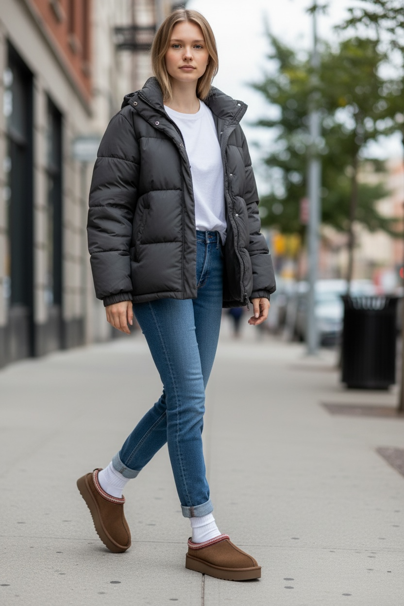 Retro Trimed Sherpa Shoes