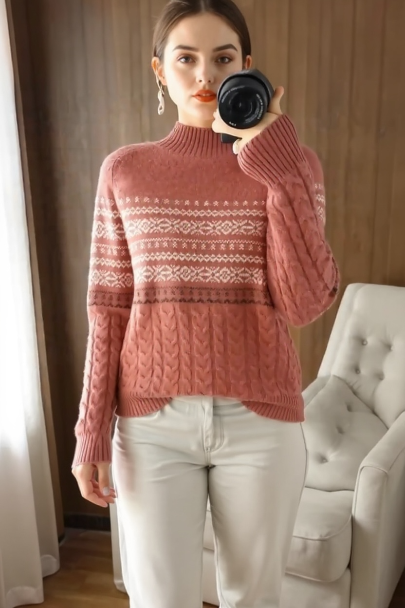 Retro Basic Wiool Sweater