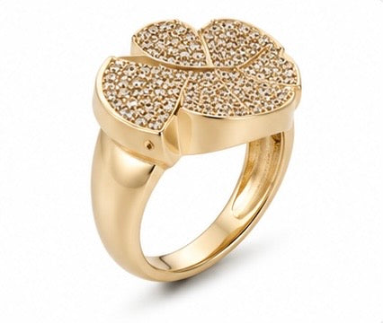 Four-Leaf Clover Crystal Ring by Joyjocey - view 2 of 5