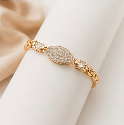 Gold-Tone Crystal Eye Bracelet by Joyjocey - view 3 of 8