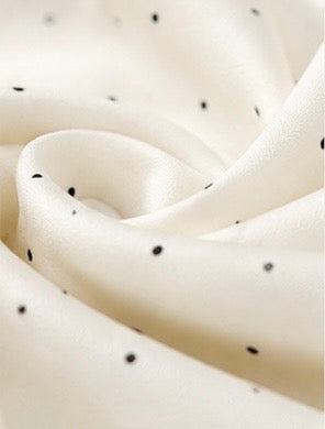 Polka Dot Ruffle Sleeve Wrap Blouse by Joyjocey - view 7 of 8