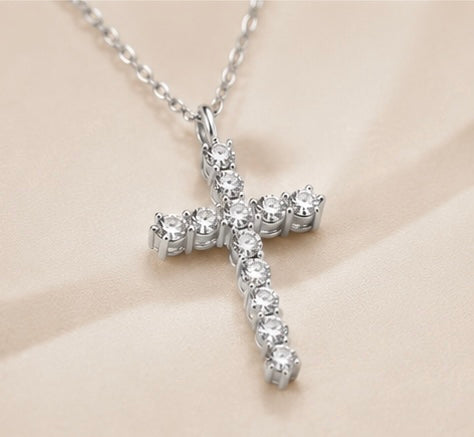 Sparkling Cross Necklace by Joyjocey - view 4 of 4