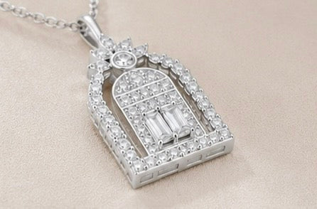 Stainless Steel & Zircon Pendant Necklace by Joyjocey - view 3 of 7