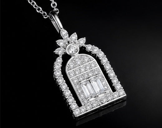 Stainless Steel & Zircon Pendant Necklace by Joyjocey - view 6 of 7