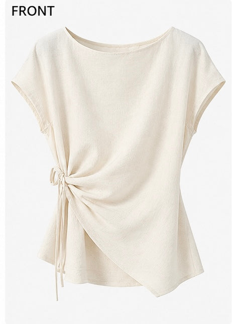 Women's Asymmetrical Side Tie Blouse by Joyjocey - view 1 of 7