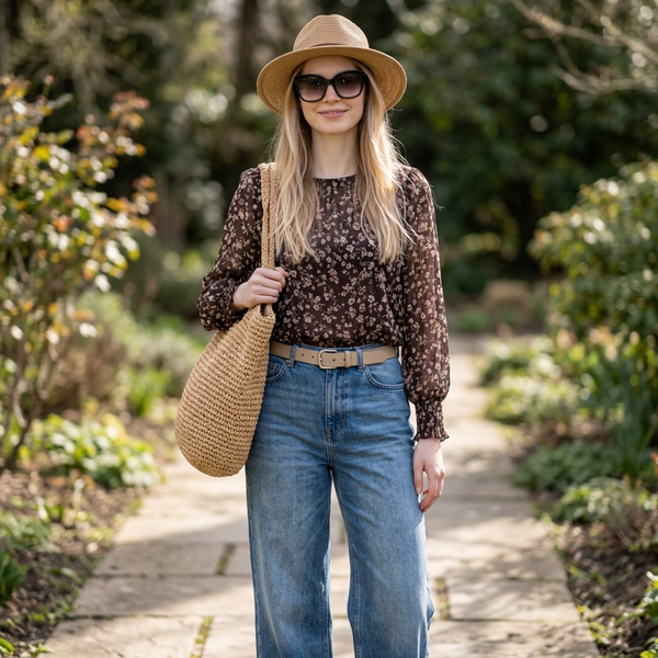 Women's Floral Sun Protection Blouse by Joyjocey - view 1 of 8