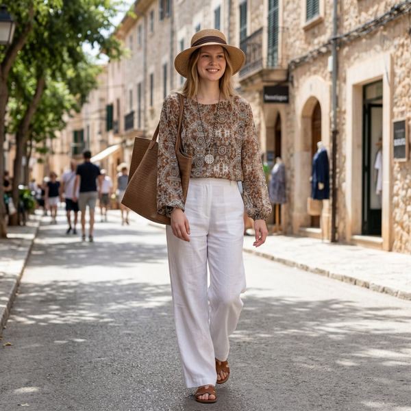 Women's Lightweight Sun Protection Boho Blouse by Joyjocey - view 1 of 6