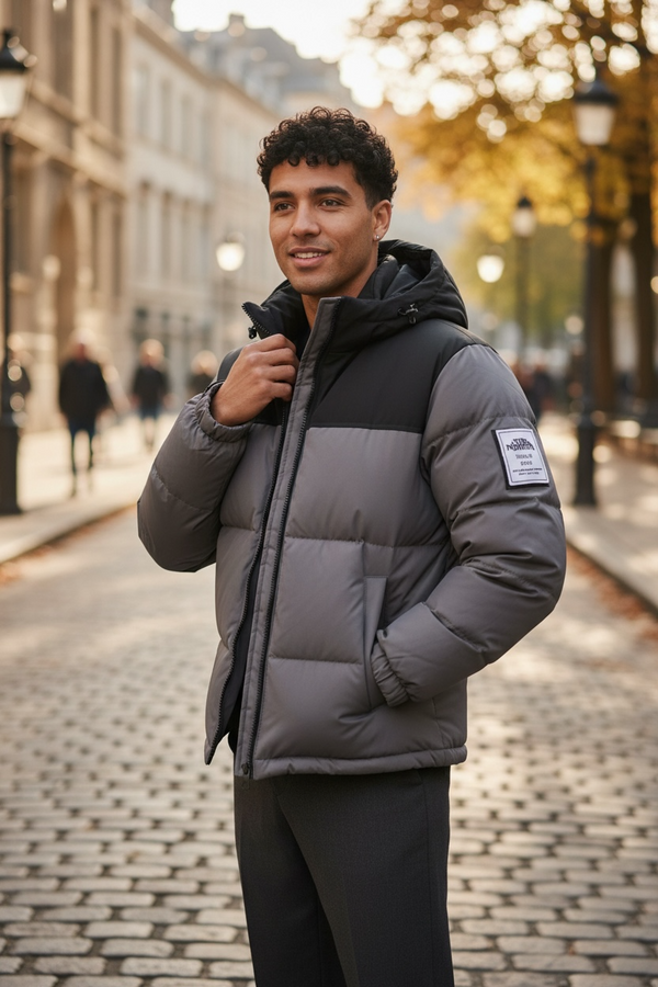 Unisex Wool-Filled Puffer Jacket