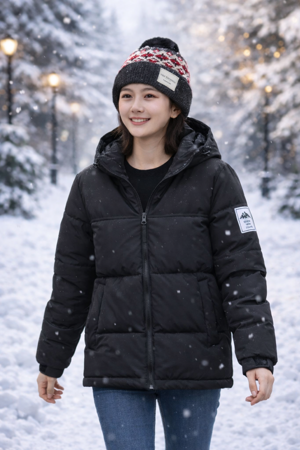 Unisex Wool-Filled Puffer Jacket