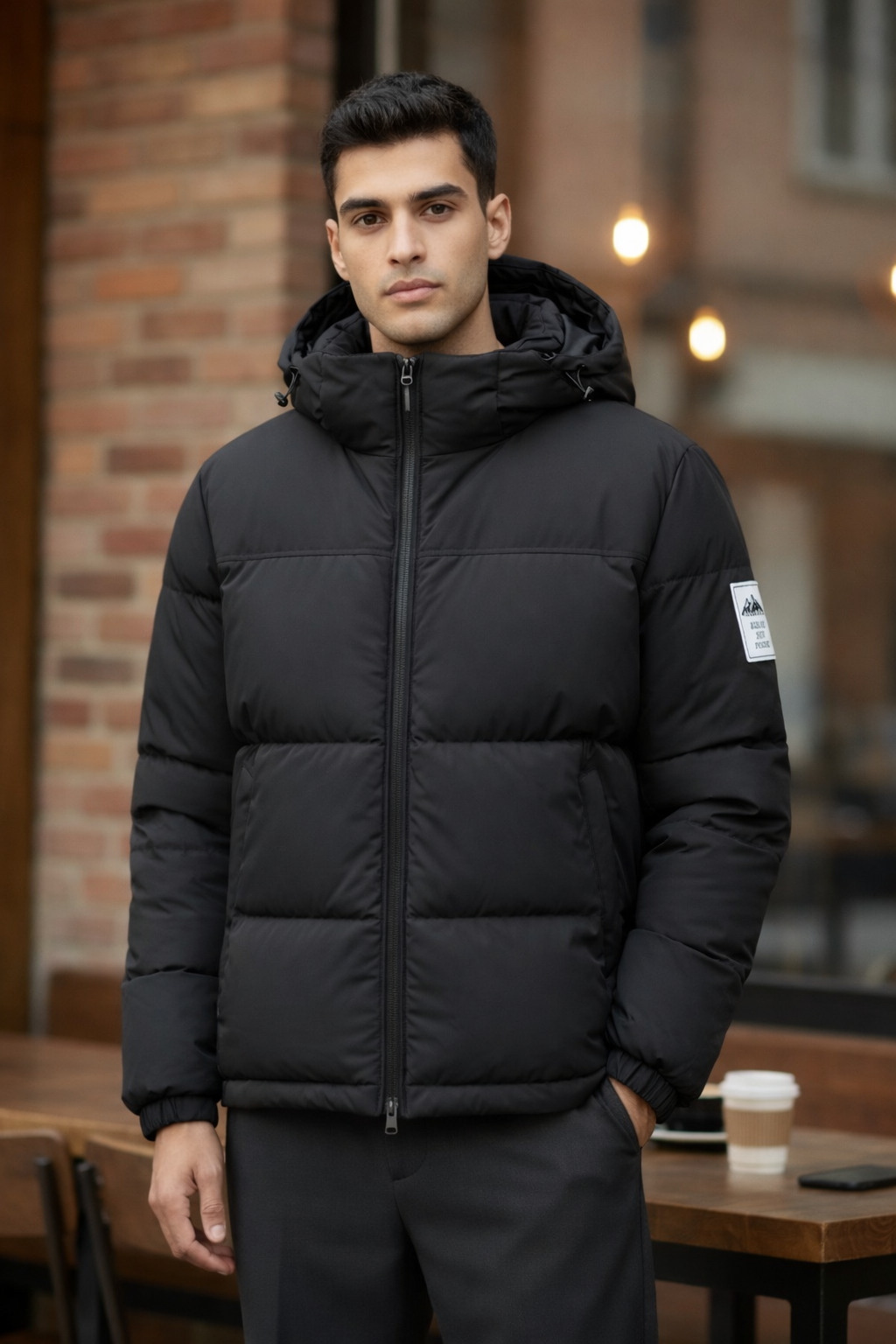 Unisex Wool-Filled Puffer Jacket