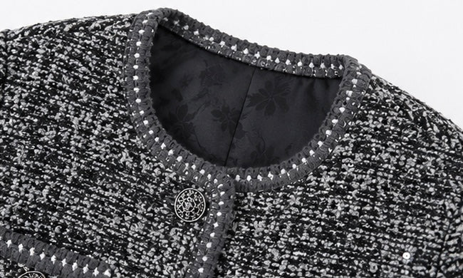 Wool Blend Tweed Jacket