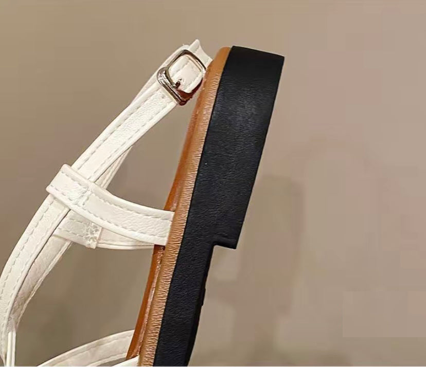 Women's Cross Strap Flat Sandals