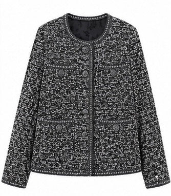 Wool Blend Tweed Jacket