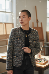 Classic Multi-Tone Wool Tweed Jacket by Joyjocey - view 2 of 3