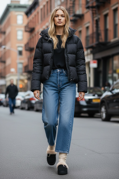 Cozy Fleece-Lined Buckle Slippers