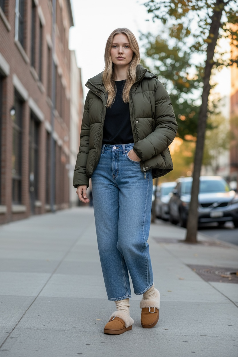 Cozy Fleece-Lined Buckle Slippers