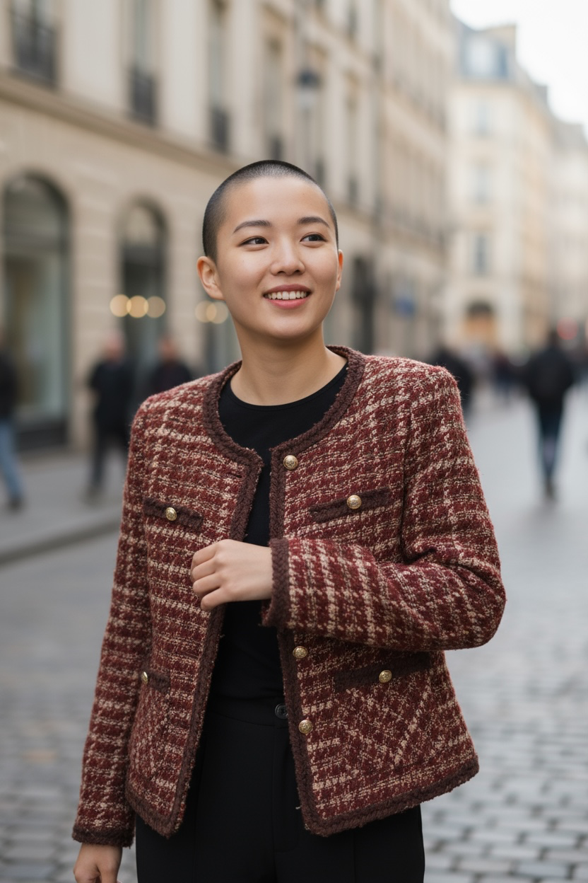 Down-lined Tweed Jacket by Joyjocey - view 1 of 4