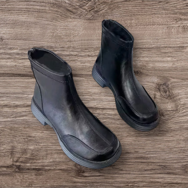 Genuine Leather Ankle Boots
