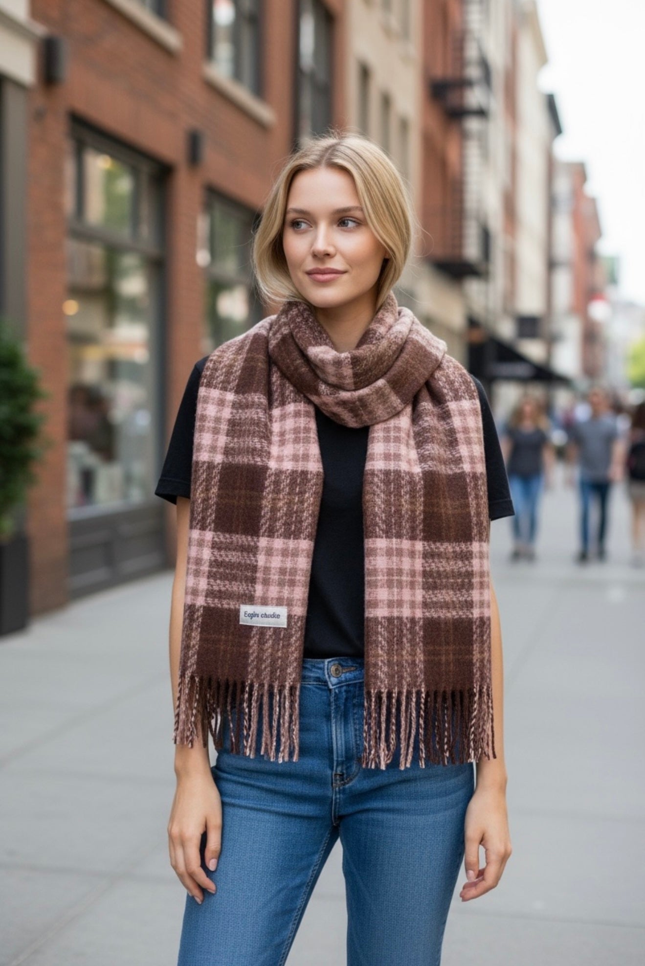Long Plait Scarf for Women – Pinky Collection by Joyjocey - view 3 of 12