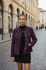 Purple Tweed Jacket by Joyjocey - view 19 of 20