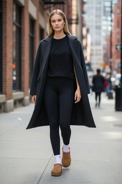 Retro Trimed Sherpa Shoes