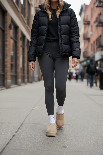 Retro Trimed Sherpa Shoes