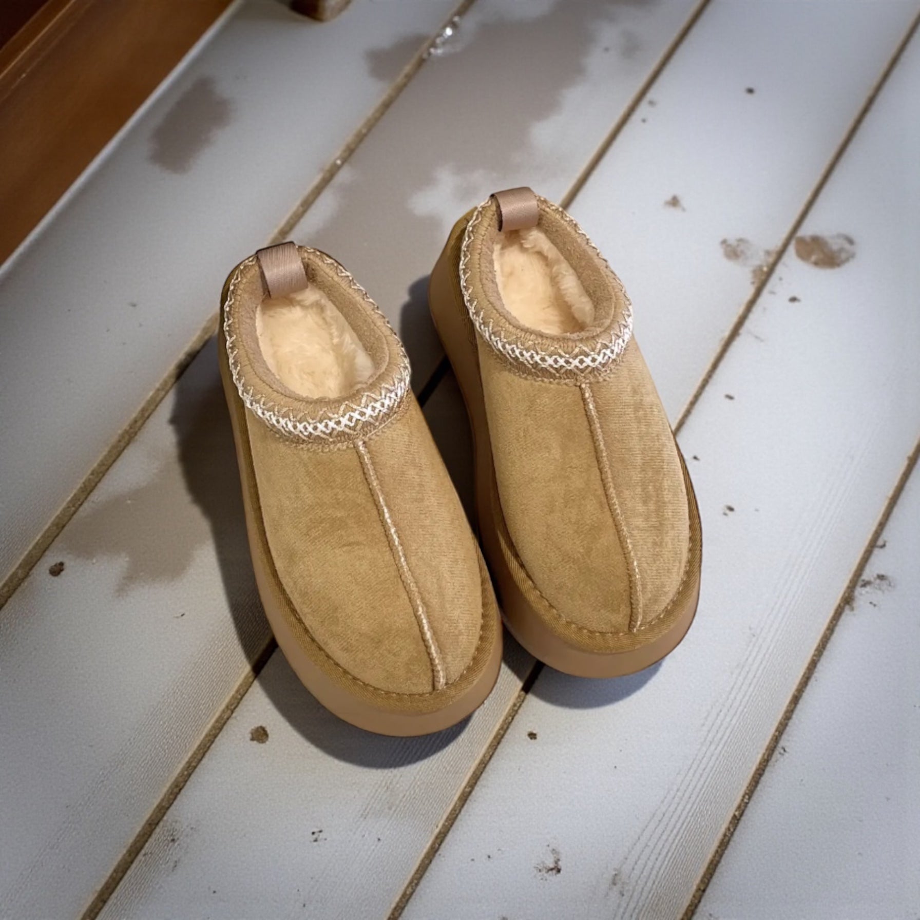 Retro Trimed Sherpa Shoes by Joyjocey - view 3 of 12