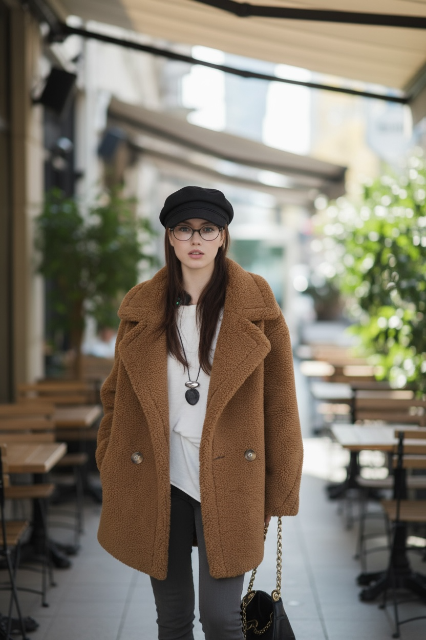 Teddy Wool Short Coat