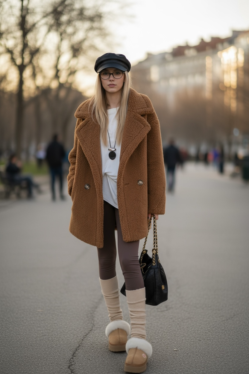 Teddy Wool Short Coat