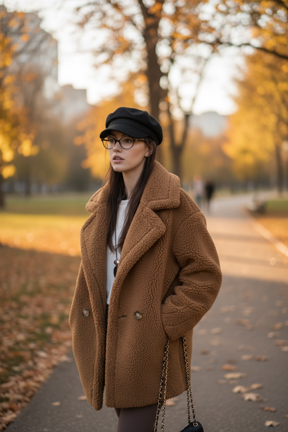 Teddy Wool Short Coat