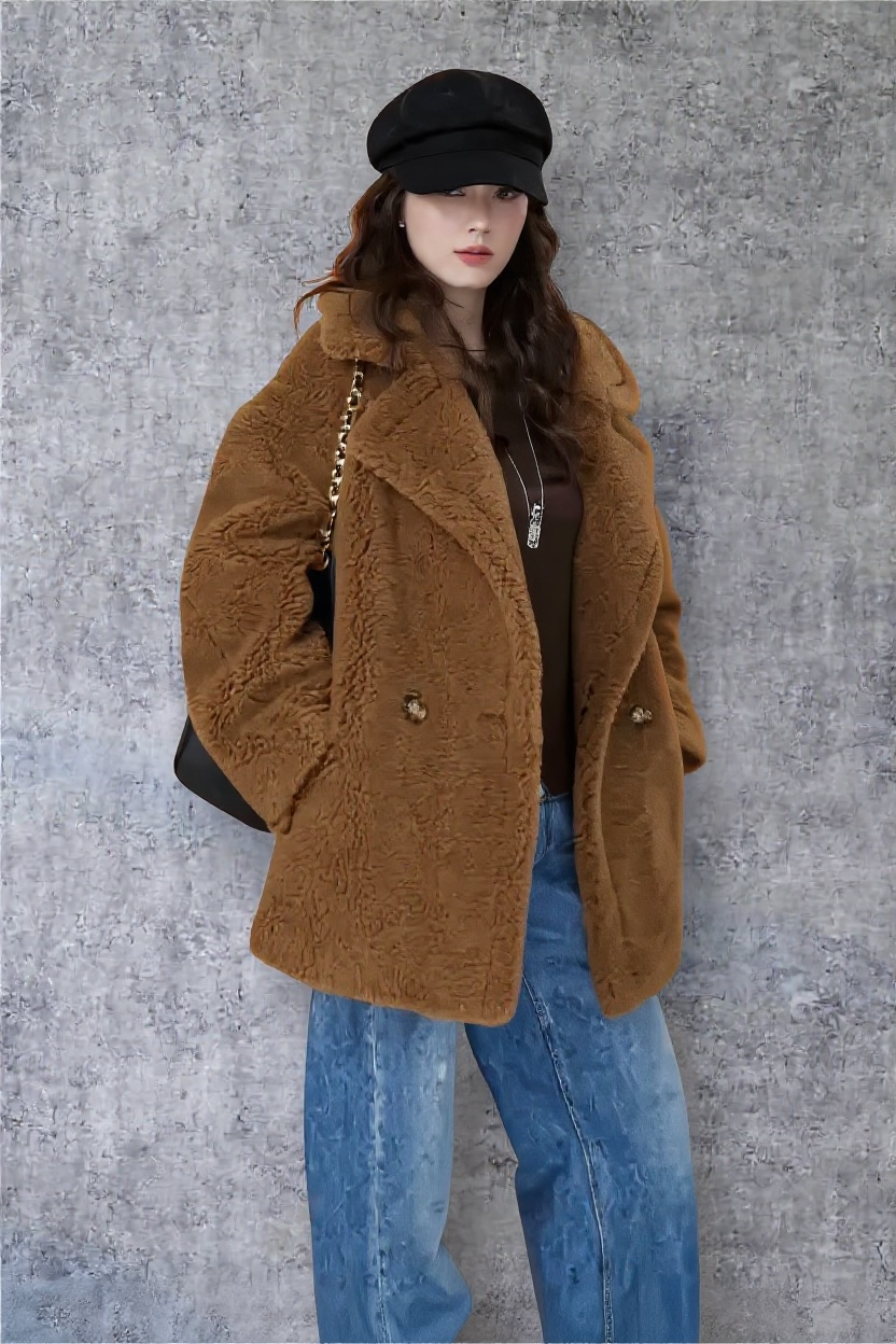 Teddy Wool Short Coat