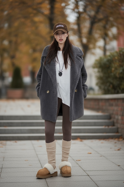 Teddy Wool Short Coat