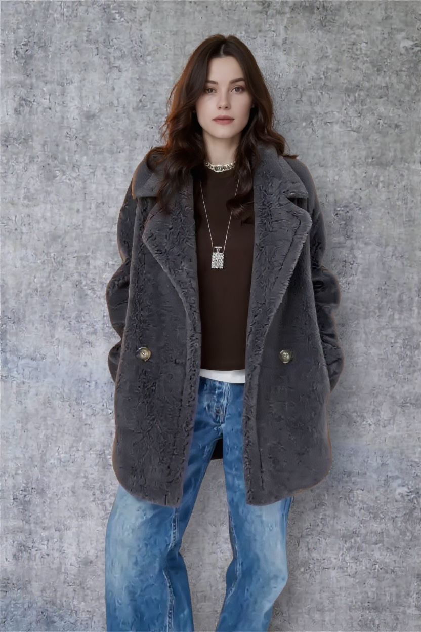 Teddy Wool Short Coat