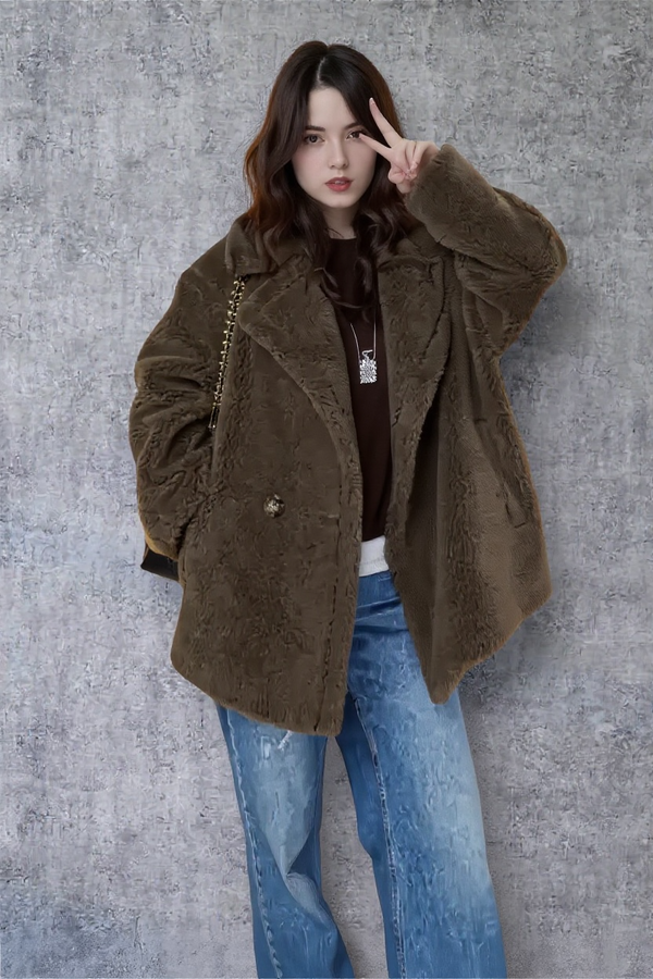 Teddy Wool Short Coat