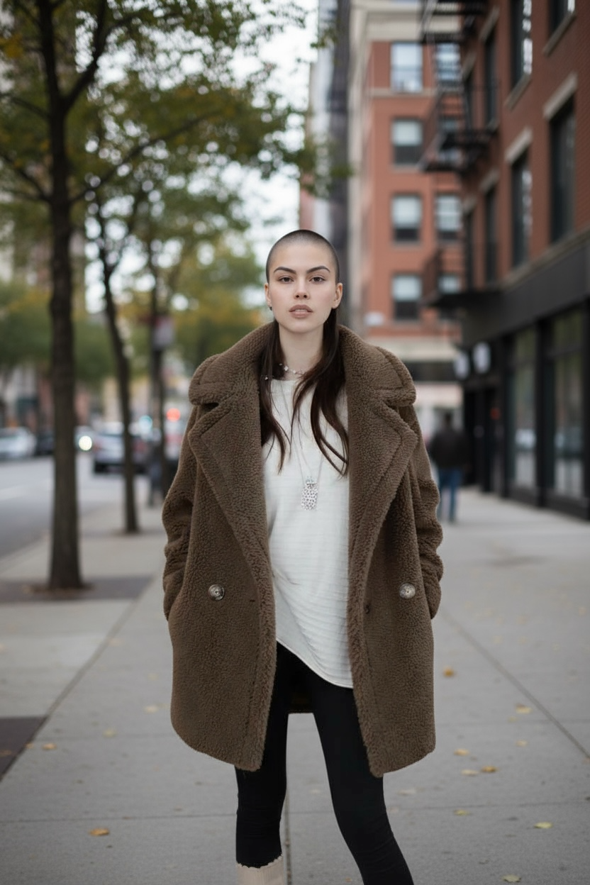 Teddy Wool Short Coat