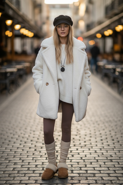 Teddy Wool Short Coat