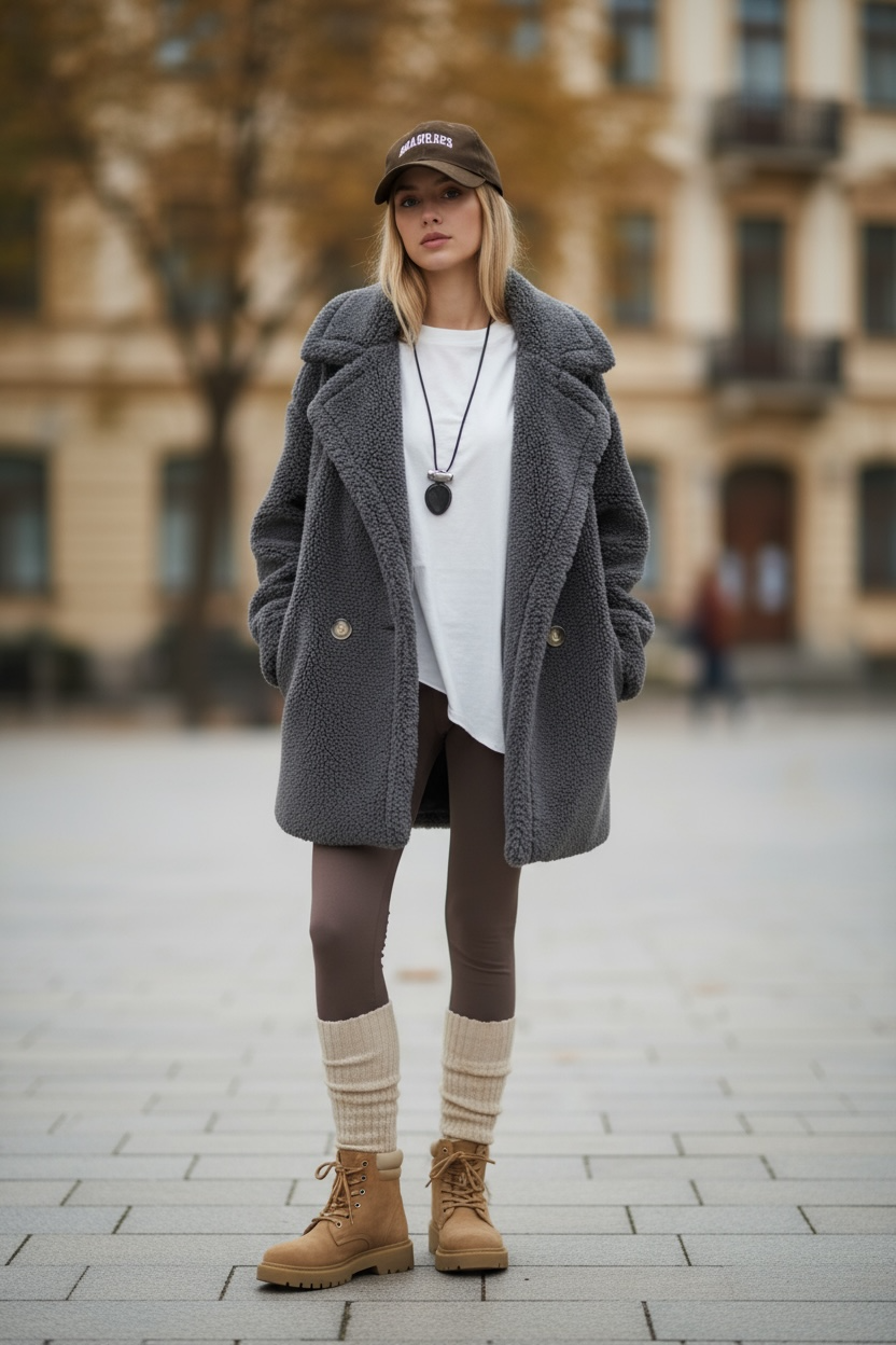 Teddy Wool Short Coat