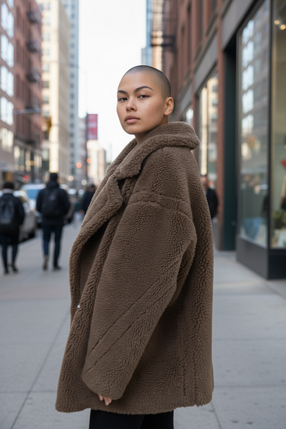 Teddy Wool Short Coat