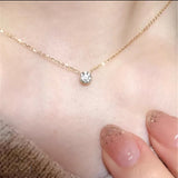 Triple Sparkle Moissanite Layered Necklace by Joyjocey - view 4 of 4