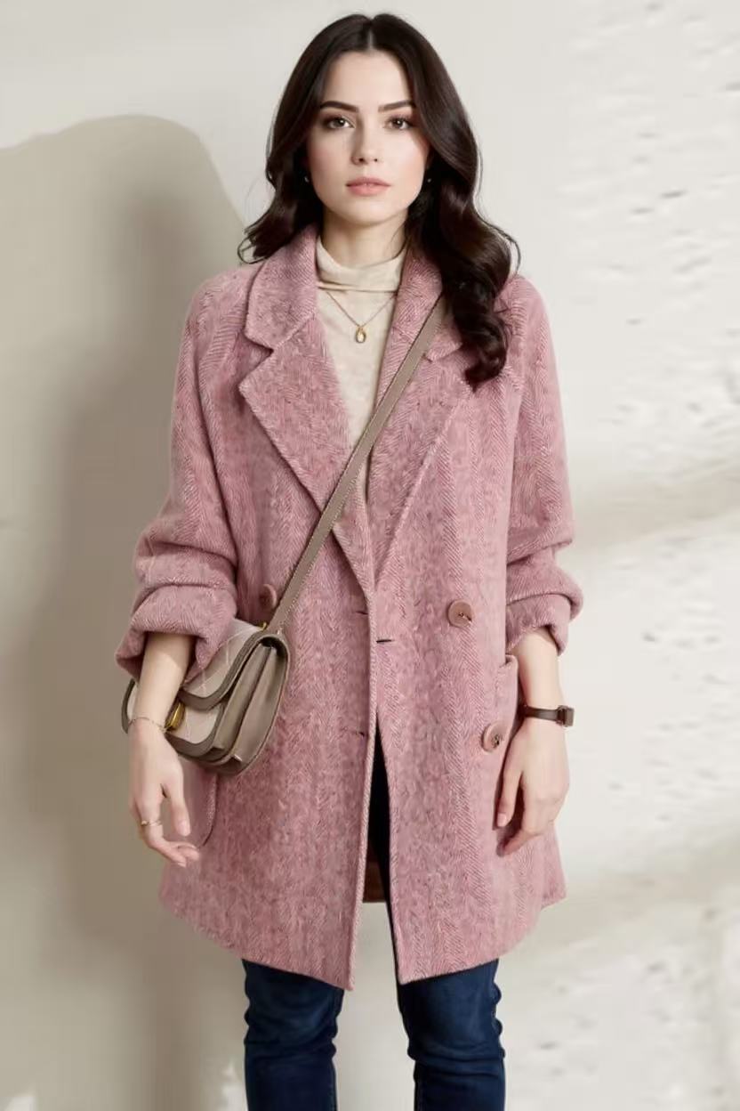 Medium Length Wool Coat
