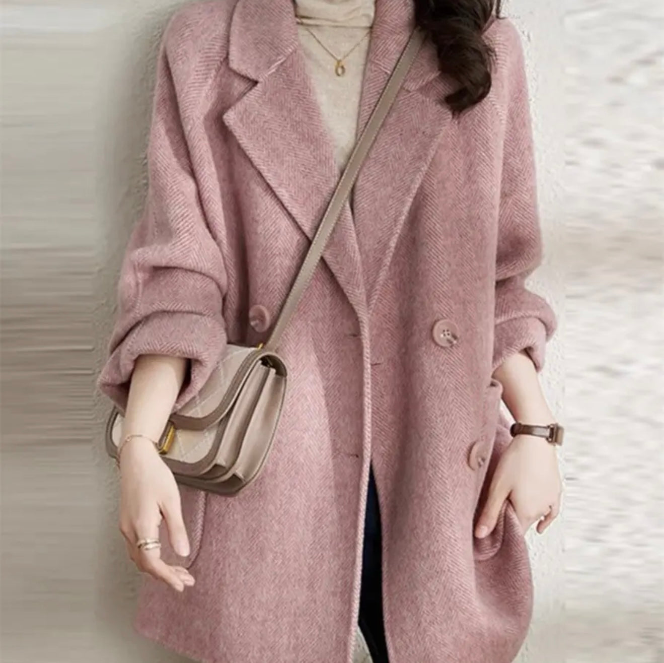 Medium Length Wool Coat