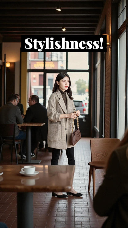 Medium Length Wool Coat