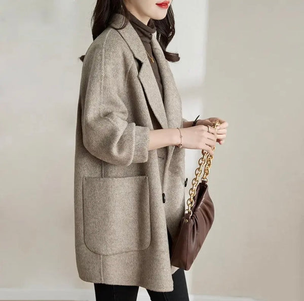 Medium Length Wool Coat