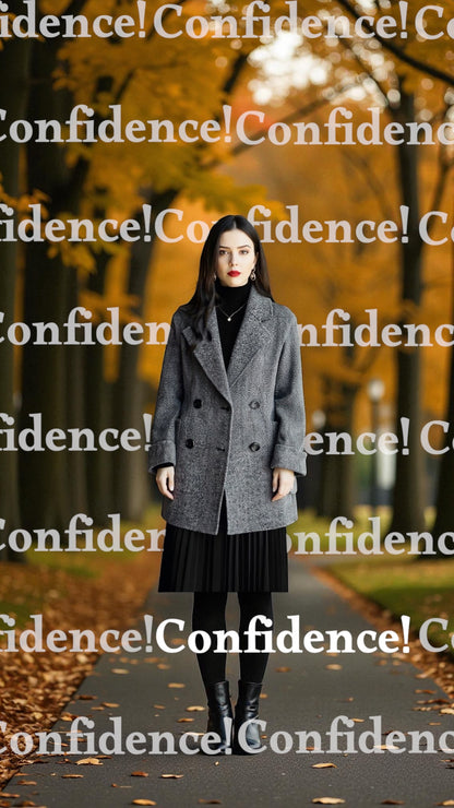 Medium Length Wool Coat