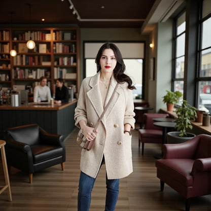 Medium Length Wool Coat