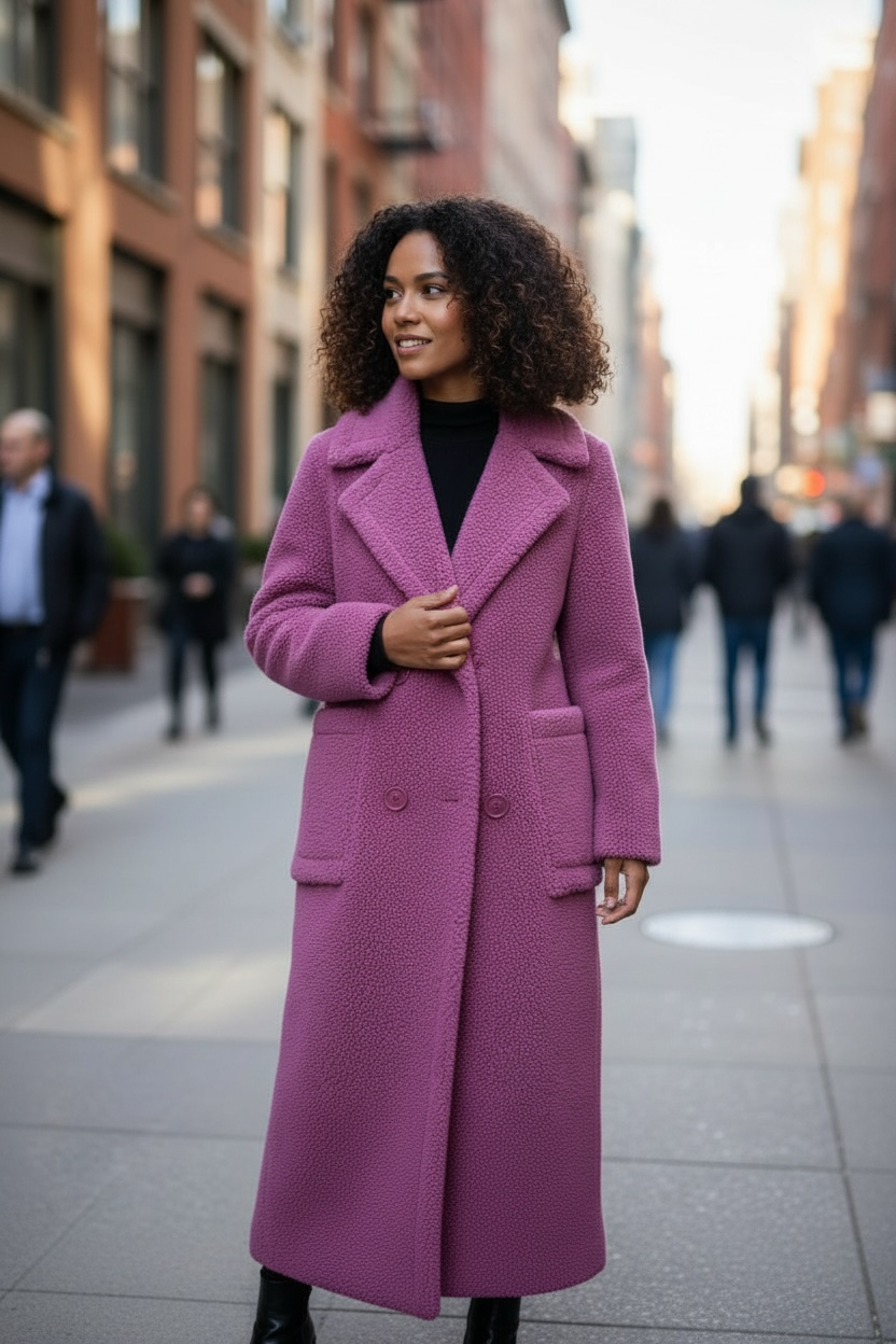 Down-lined Long Wool Coat