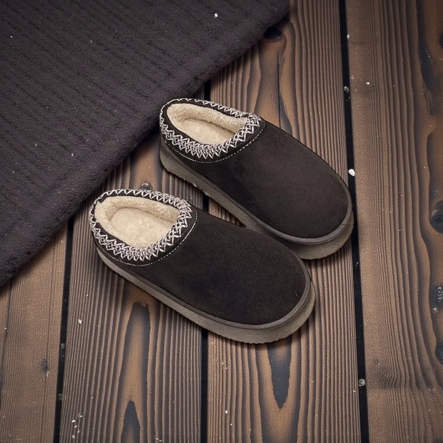 Winter Sherpa Fleece Slippers