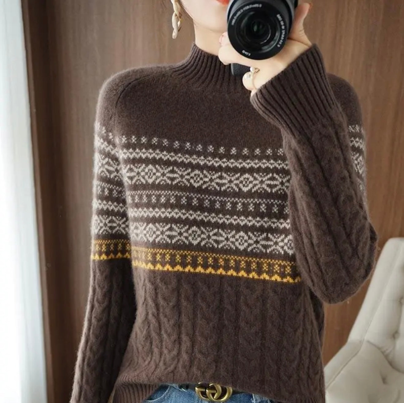 Retro Basic Wiool Sweater
